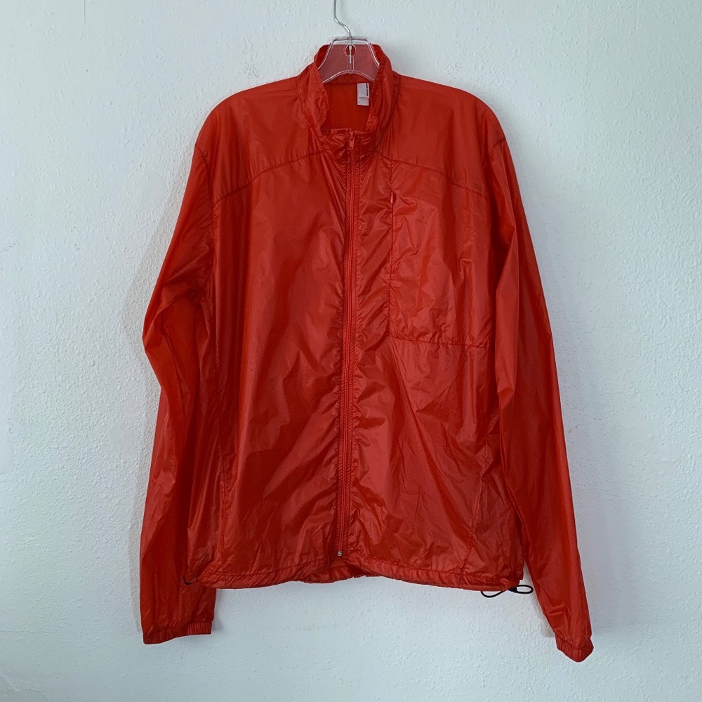 American Apparel zip up toggle waist windbreaker